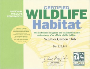 Certified habitat